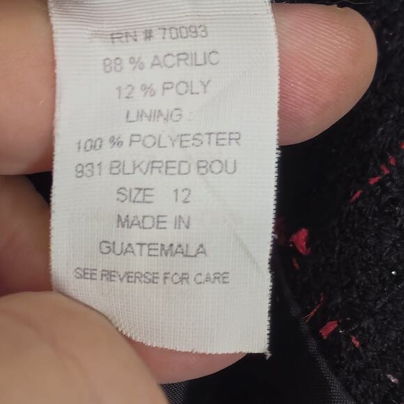 NEW Harris Wallace Skirt Clueless Preppy Plaid Tweed Mini Metallic A-Line Sz 12 - Picture 9 of 10